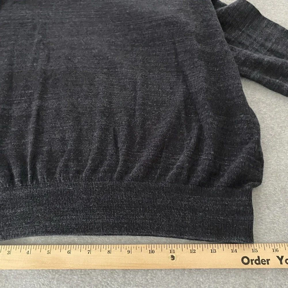 Banana Republic Sweater Men's Medium Gray‎ V Neck Long Sleeve Casual 100% Cotton